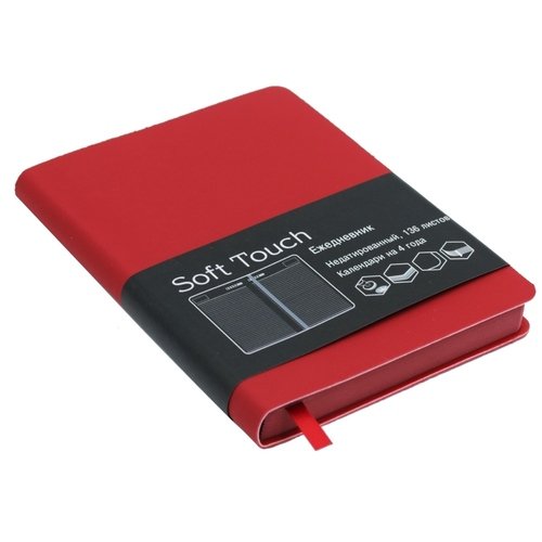 

Ежедневник недатированный "Soft Touch" А6+, 272 стр,, бордовый