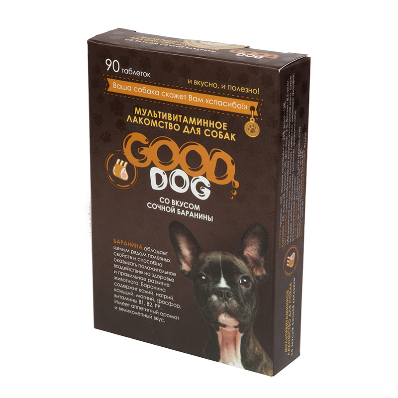 фото Лакомство для собак good dog, кусочки, баранина, 45г