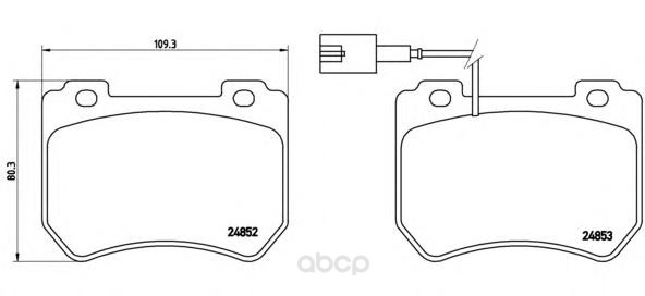 

Тормозные колодки brembo передние P23129