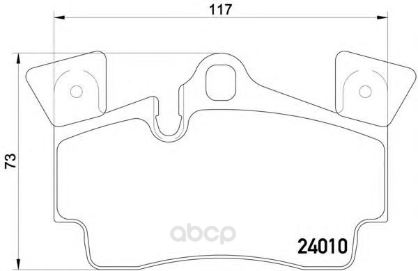 

Тормозные колодки Textar задние дисковые для Audi Q7 06-/Porsche Cayenne 02- 2401001