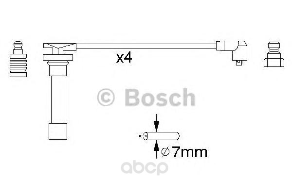 

Комплект высоковольтных проводов BOSCH 0986356821