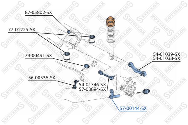 

Рычаг подвески Stellox 57-00144-SX