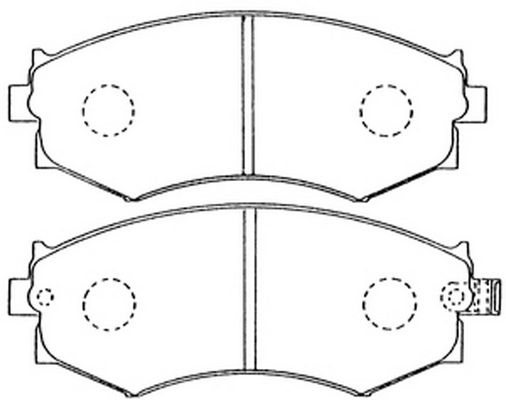 Тормозные колодки FIT дисковые FP0462