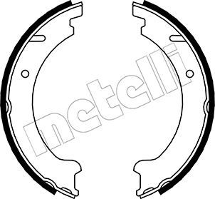

Тормозные колодки METELLI стояночного тормоза 530478