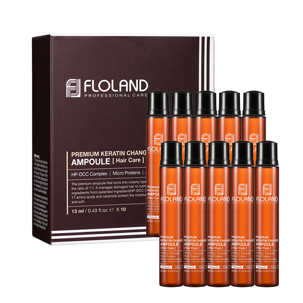 Филлеры для волос с кератином Floland Premium Keratin Change Ampoule