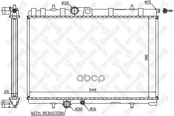 фото Радиатор системы охлаждения stellox 1025064sx