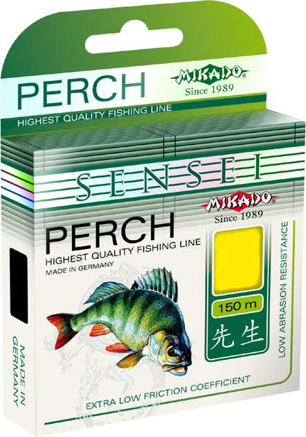 фото Леска монофильная mikado sensei perch 0,24 мм, 150 м, 7,7 кг