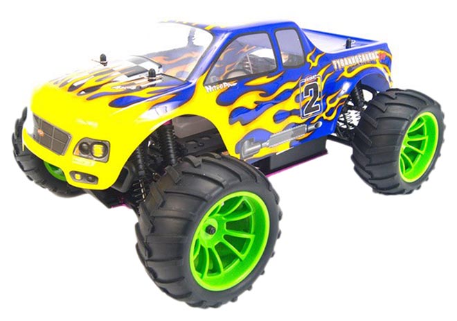 

Радиоуправляемая машинка-монстр с ДВС HSP Tyrannosaurus 94108-88038 4x4