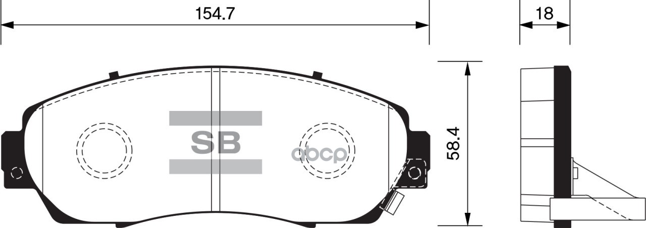 

Тормозные колодки Sangsin brake передние SP2115