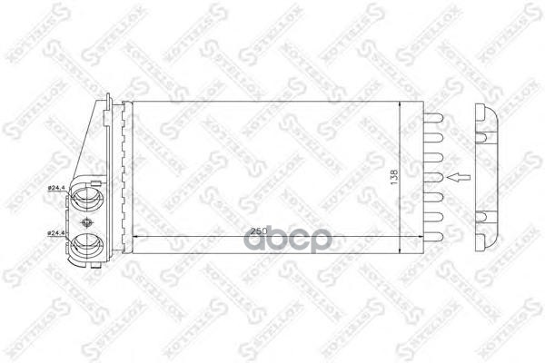 фото Радиатор печки stellox 1035096sx