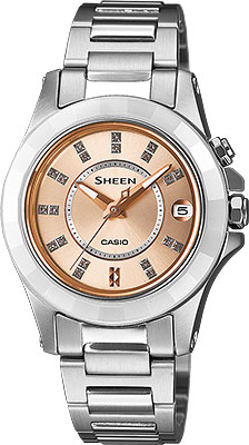 фото Наручные часы кварцевые женские casio sheen she-4509sg-4a