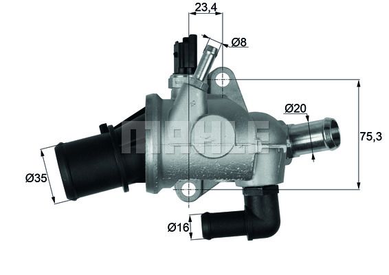 фото Термостат mahle ti 174 88 mahle/knecht