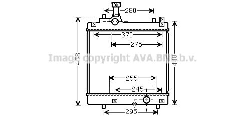 фото Радиатор охлаждения двигателя ava quality cooling sza2113