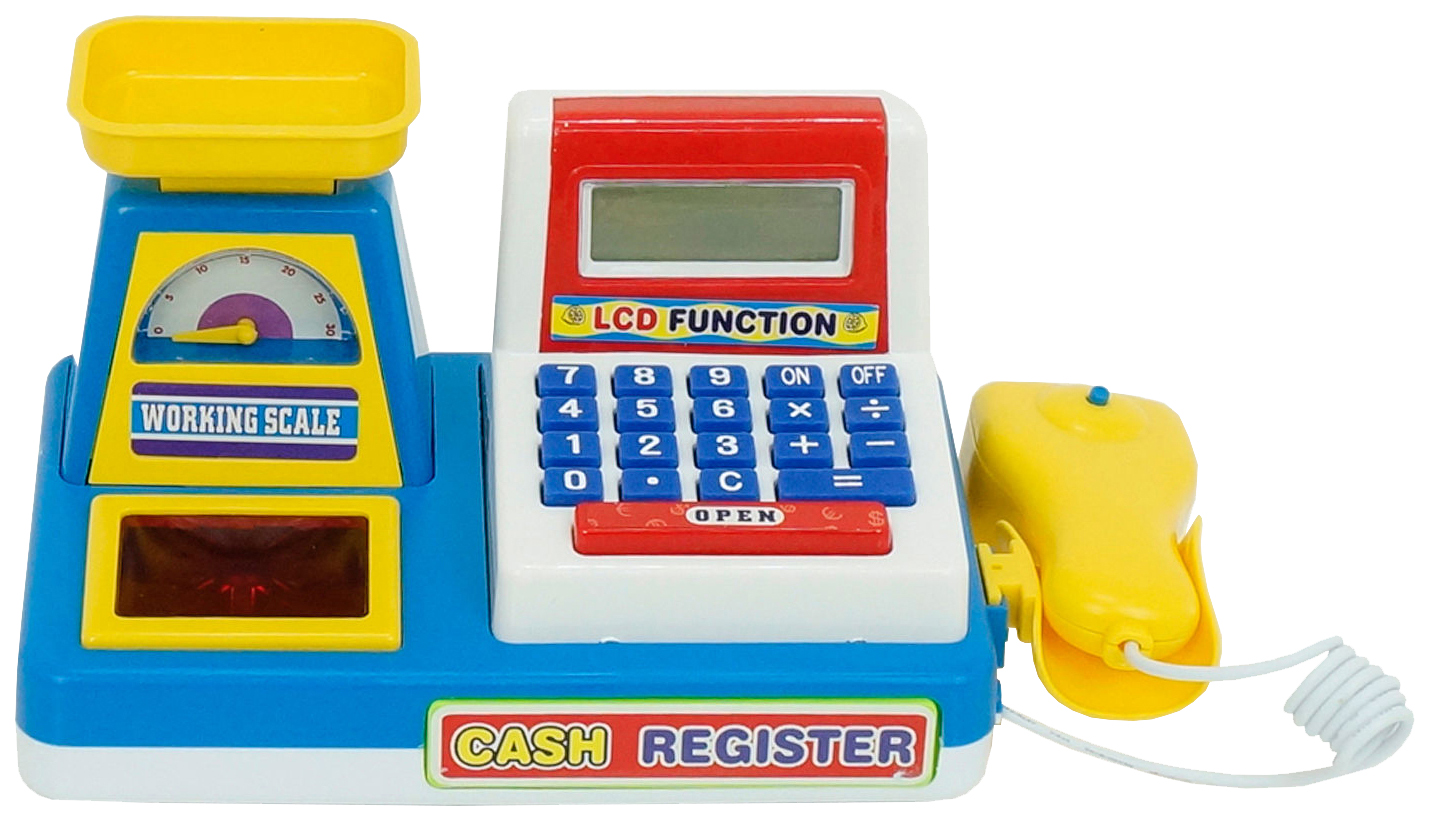 

Касса игрушечная Shantou Gepai Cach Register, Белый;голубой;желтый;красный