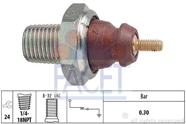 фото Датчик давления масла facet 7.0011