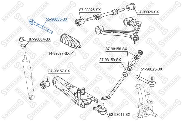 

Рулевая тяга STELLOX 55-98053-SX