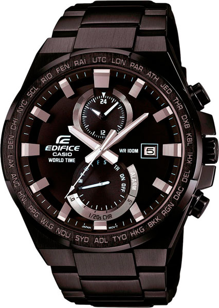 фото Наручные часы кварцевые мужские casio edifice efr-542bk-1a