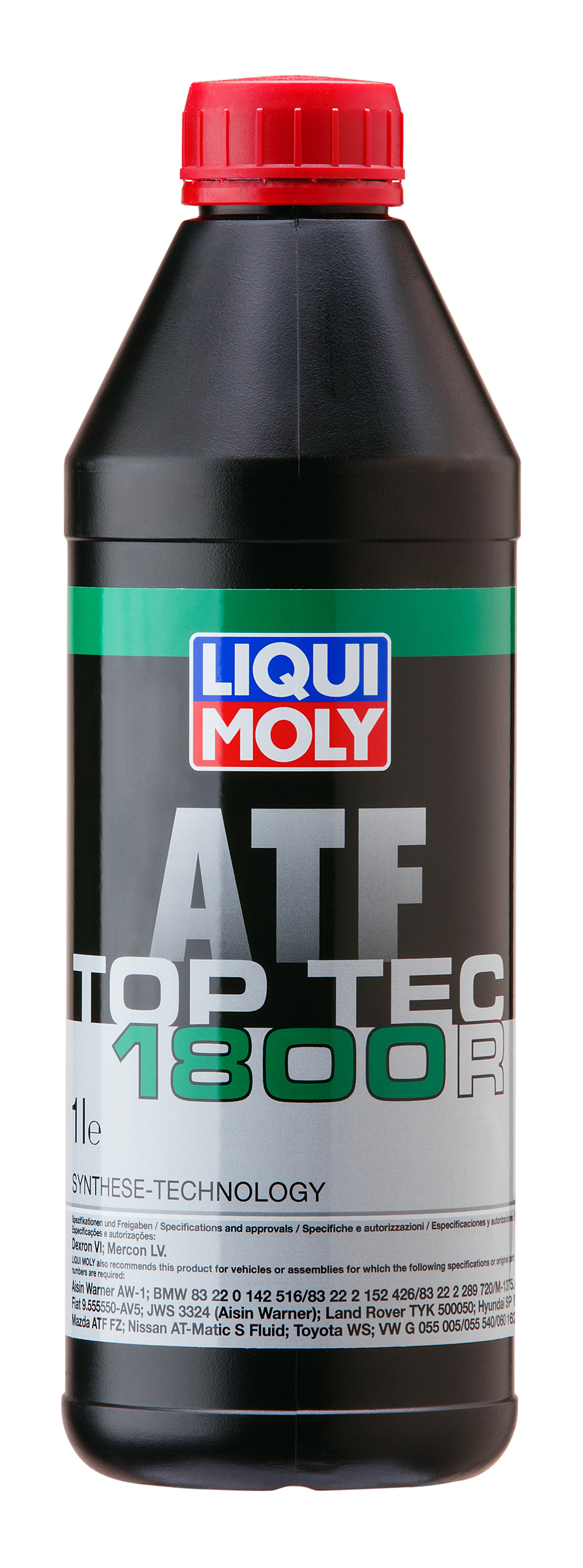 

Синтетическое трансмиссионное масло для АКПП LIQUI MOLY 20625 Top Tec ATF 1800 R, 1 л