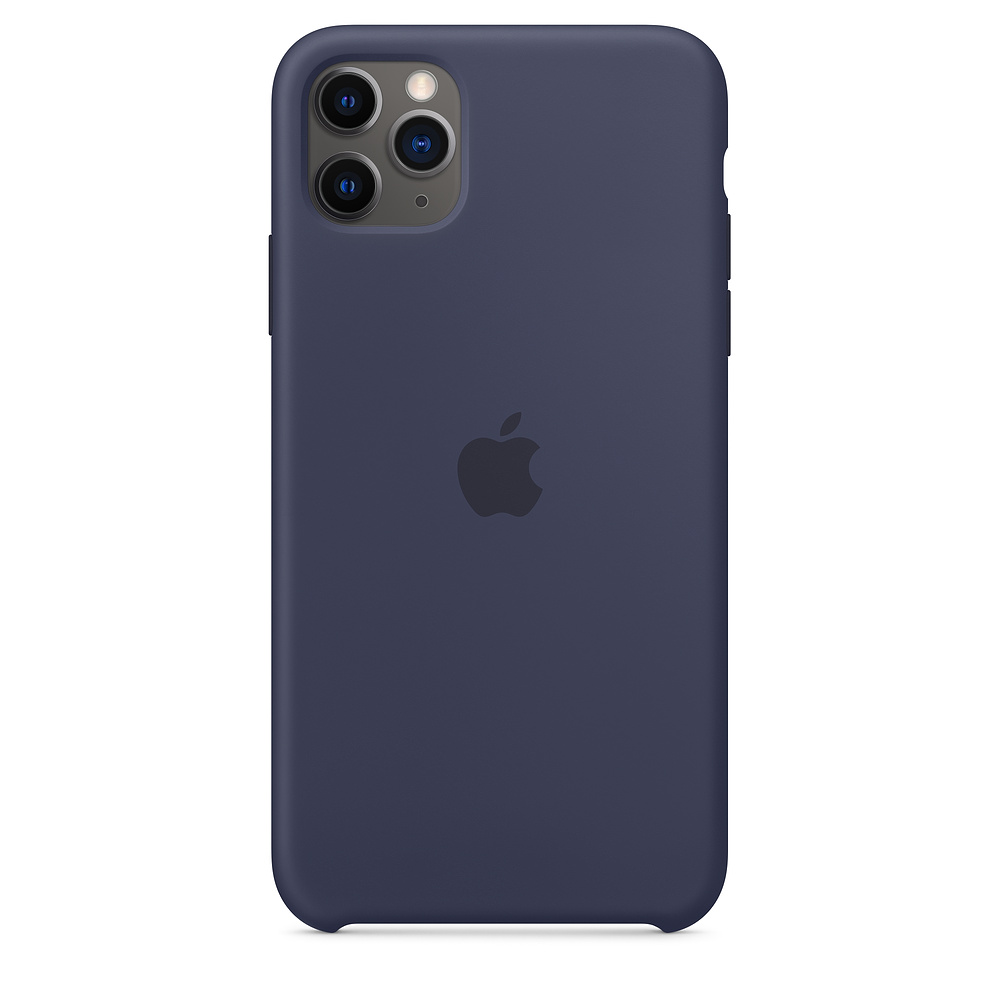 фото Чехол apple для iphone 11 pro max silicone case - midnight blue