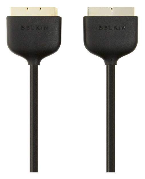 фото Кабель belkin scart - scart, 2м black (f3y047bf2m)