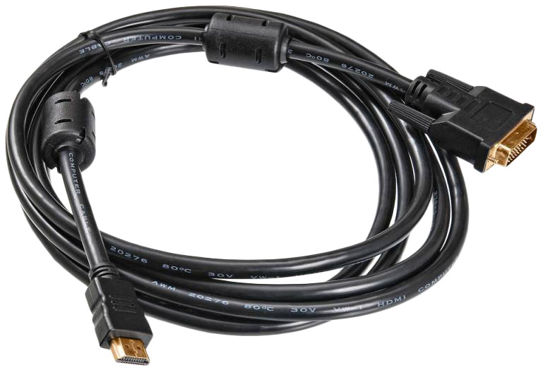 фото Кабель buro hdmi-dvi, m-m 3м black