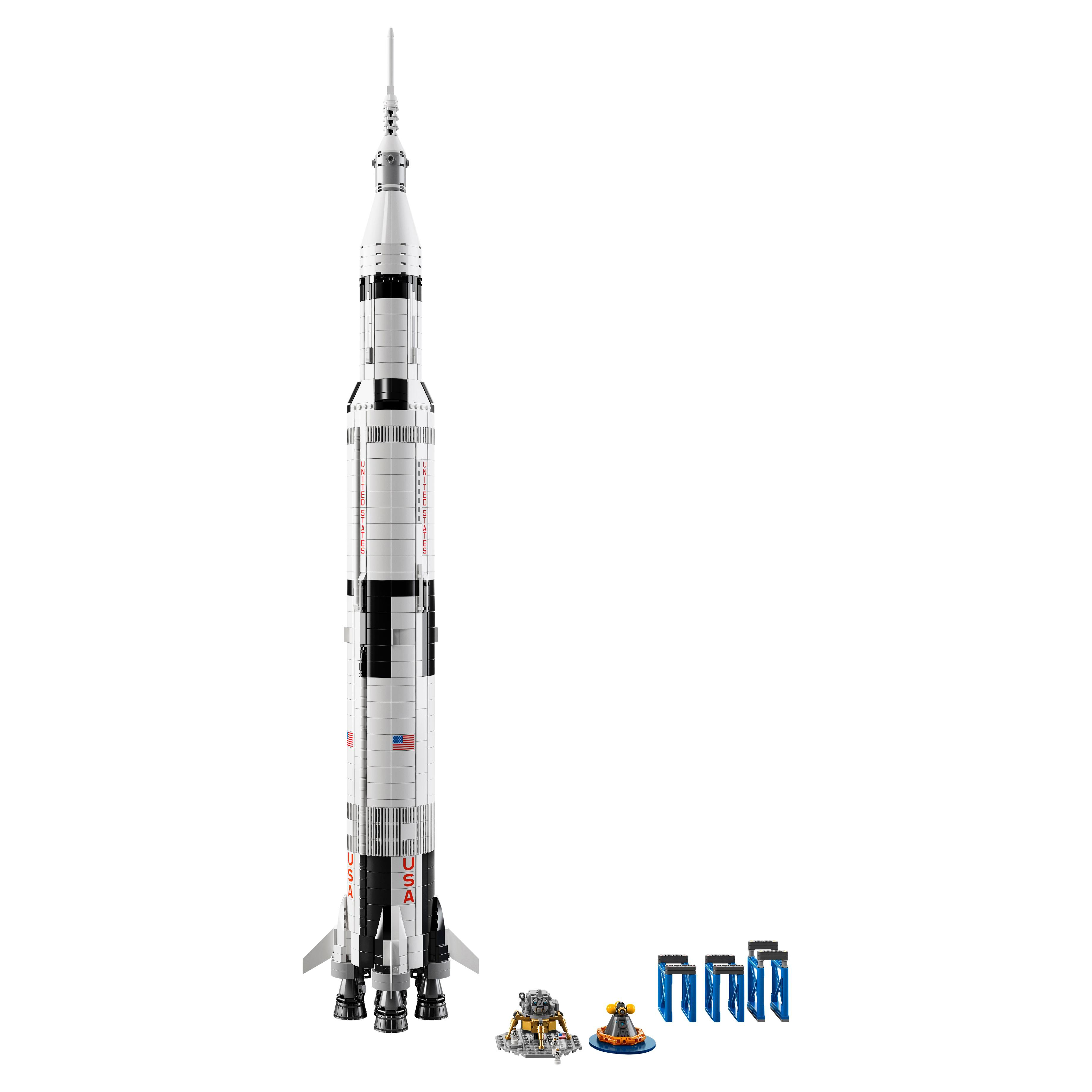 Конструктор LEGO Ideas Ракетно-космическая система НАСА Сатурн-5-Аполлон (21309)