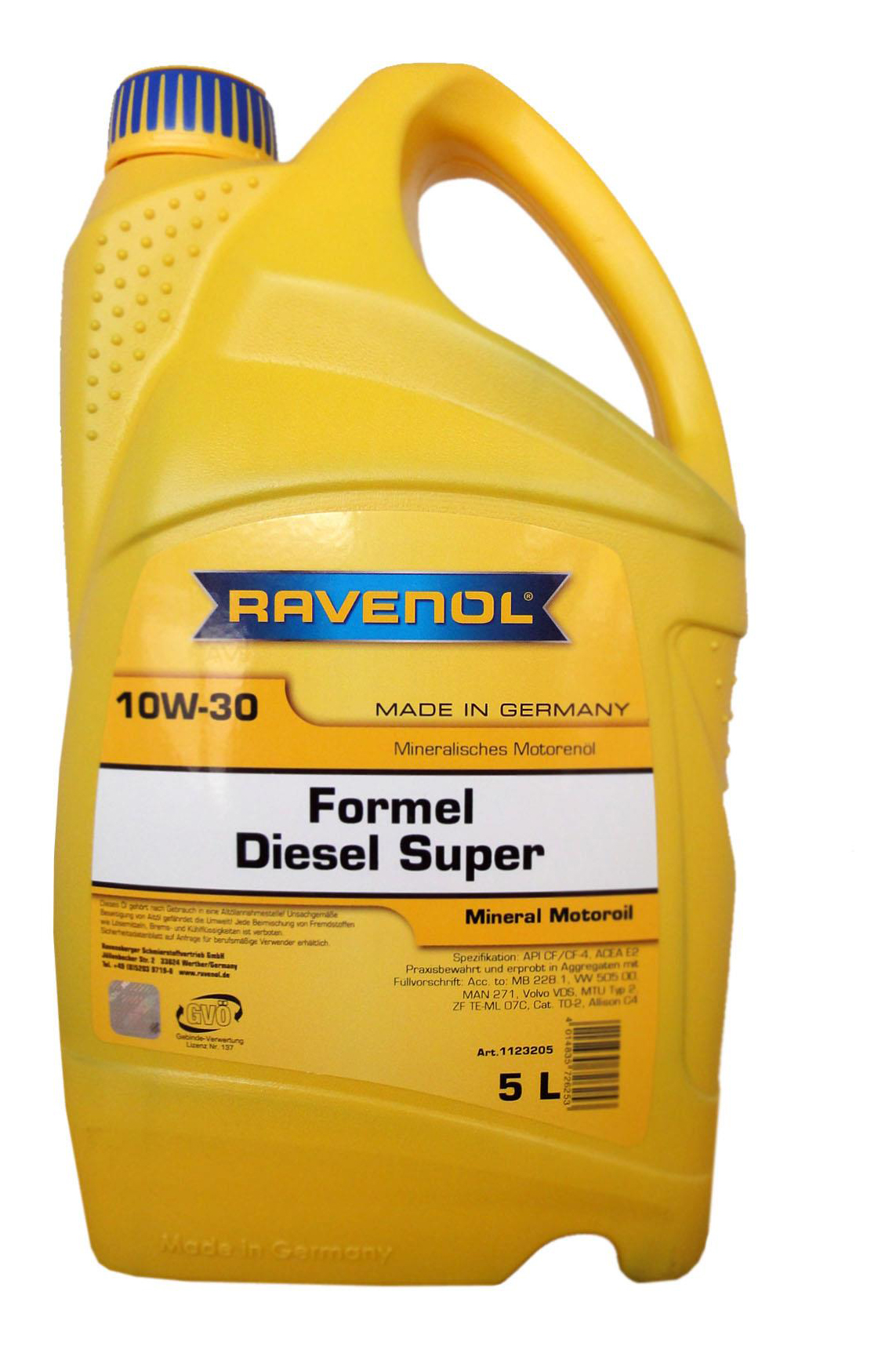 фото Моторное масло ravenol formel diesel super 10w-30 5л