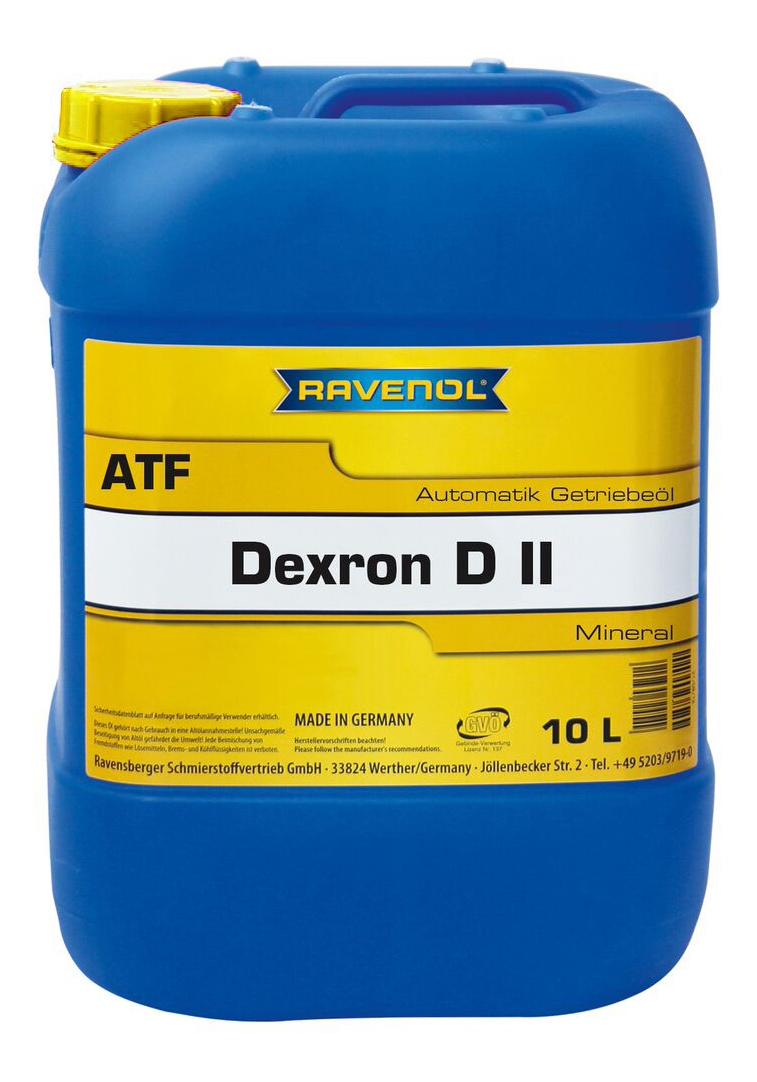 фото Трансмиссионное масло ravenol atf dexron dii 10л 1213102-010-01-999