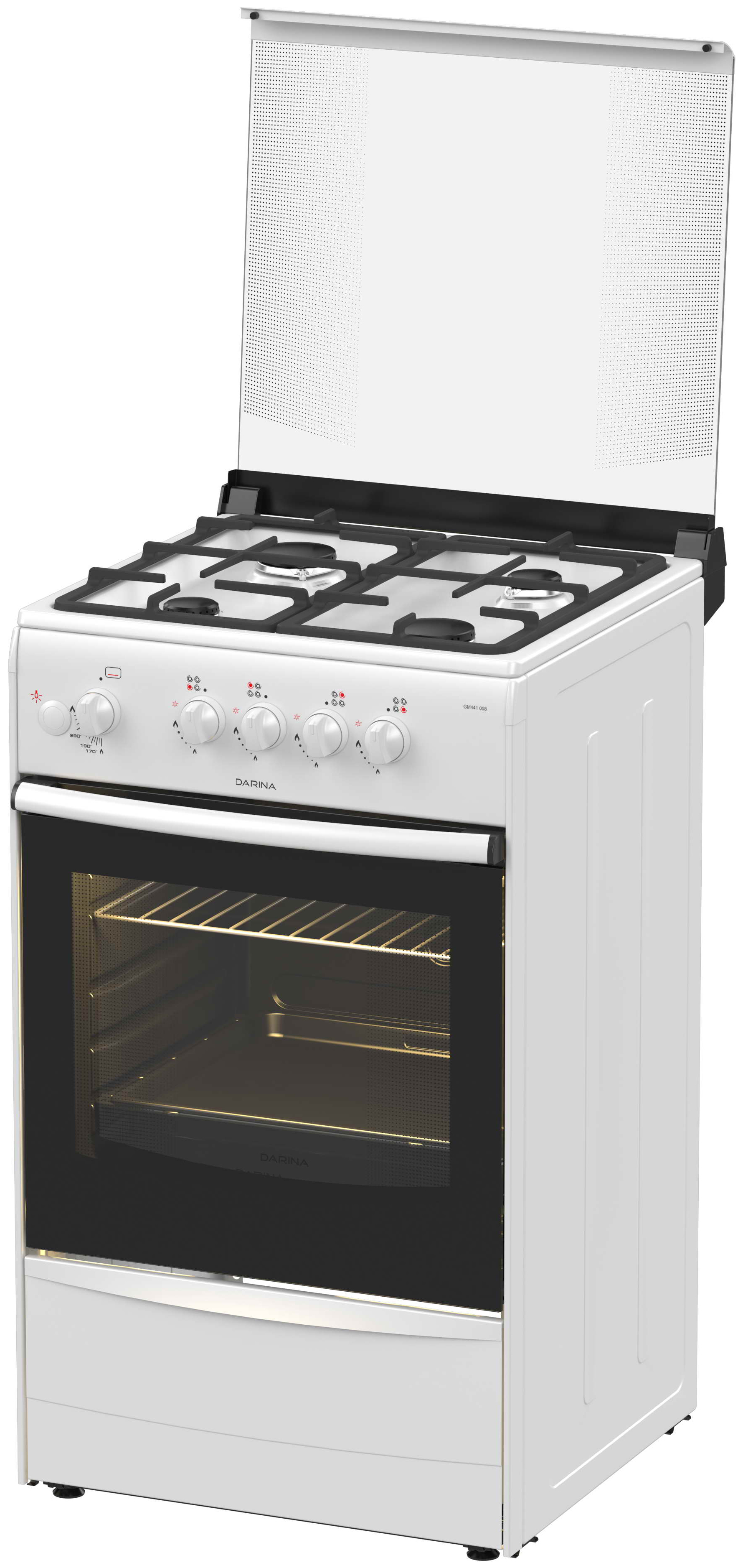 фото Газовая плита darina 1b gm 441 008 w white