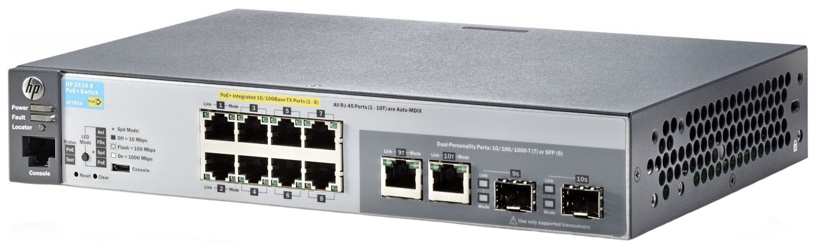 

Коммутатор HP 2530-8G J9777A Grey, 2530-8G