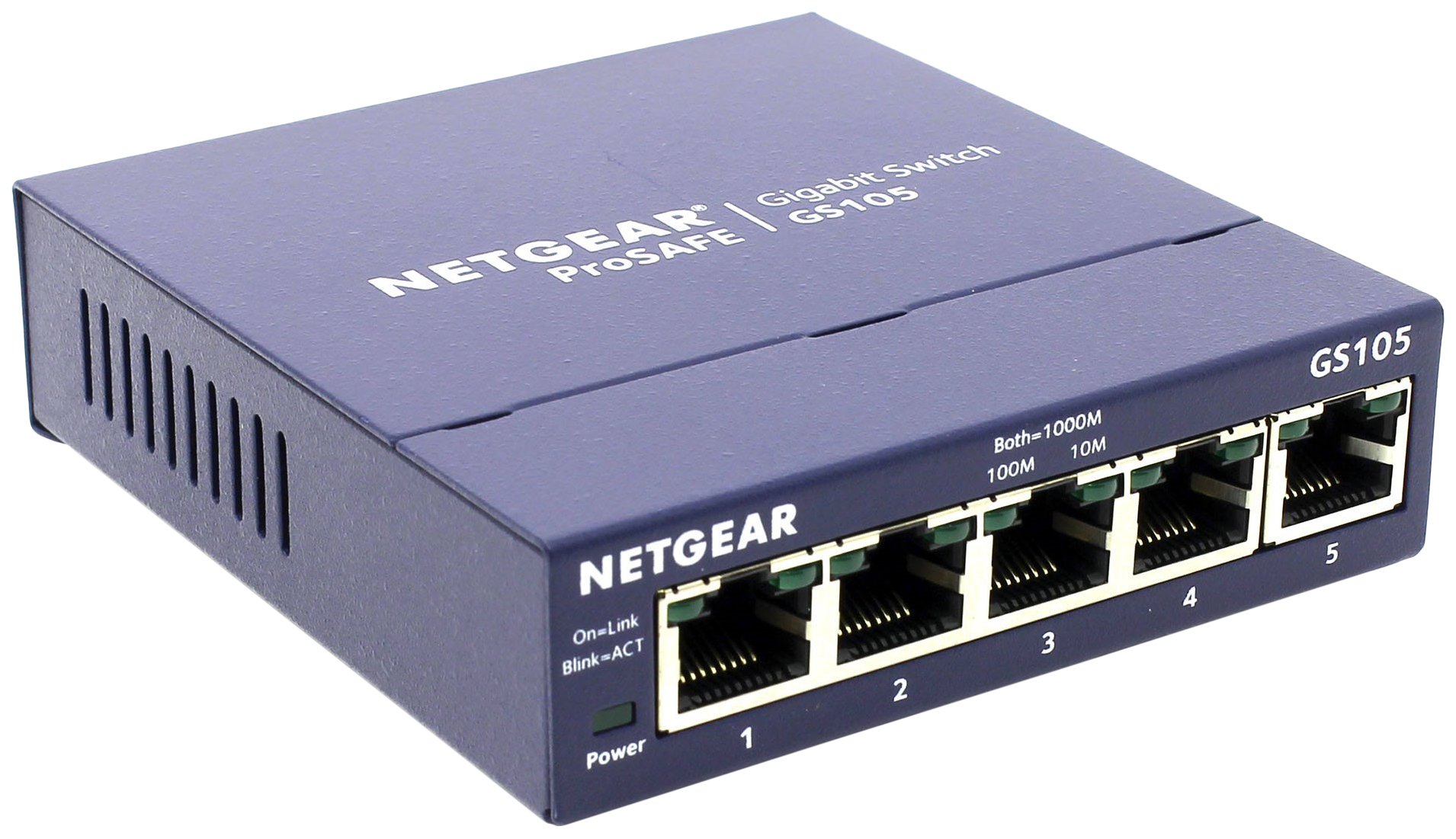 

Коммутатор NetGear ProSafe GS105GE Blue, GS105GE