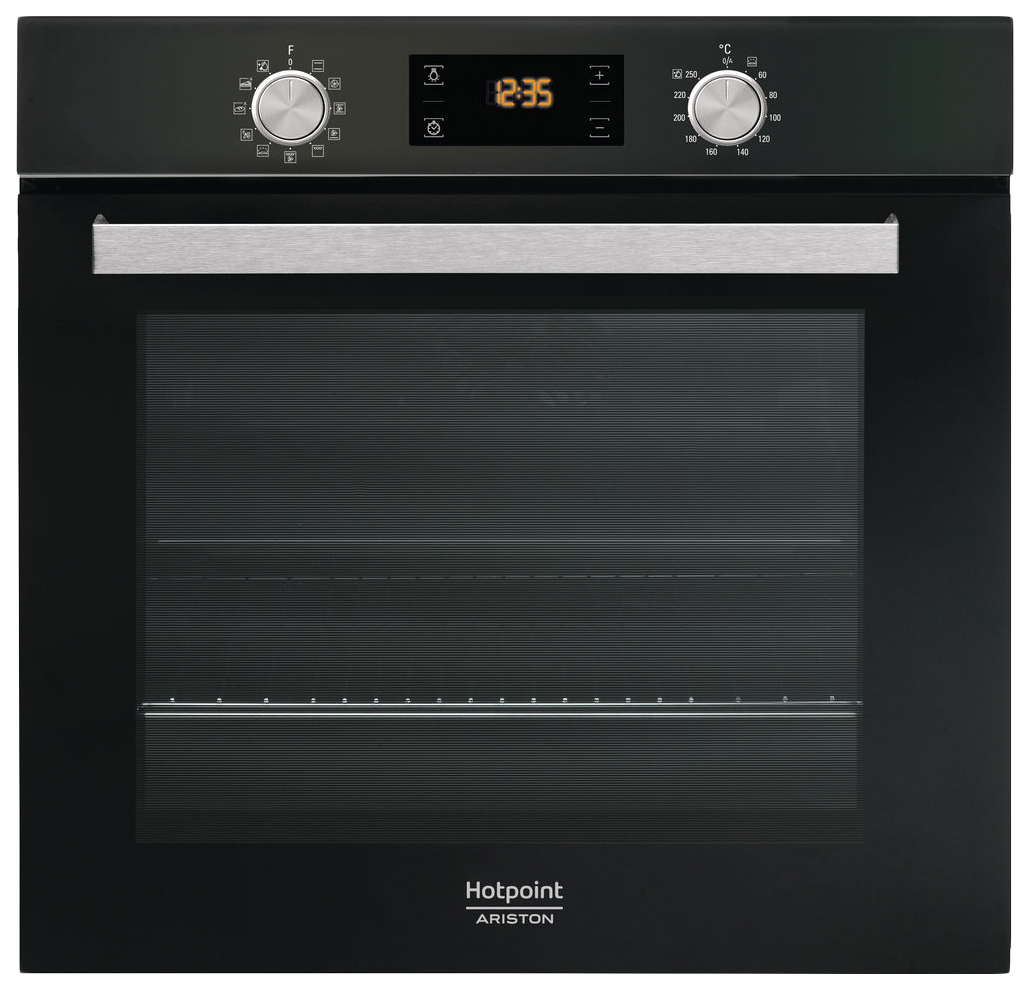 фото Встраиваемый электрический духовой шкаф hotpoint-ariston fa5 841 jh bl ha black