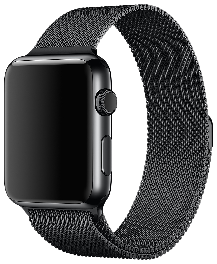 фото Ремешок для смарт-часов apple milanese loop для apple watch 42 mm space black (mljh2zm/a)