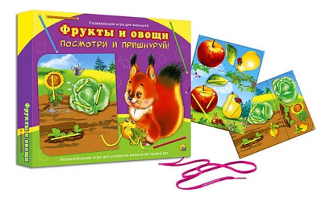 

Шнуровка Проф-Пресс Фрукты и овощи, фрукты и овощи