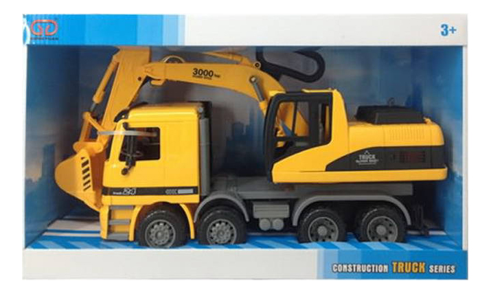 

Самосвал с ковшом Junfa Toys желтый, самосвал с ковшом желтый