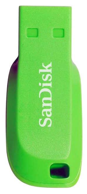 фото Флешка sandisk cruzer blade 32гб green (sdcz50-032g-b35)