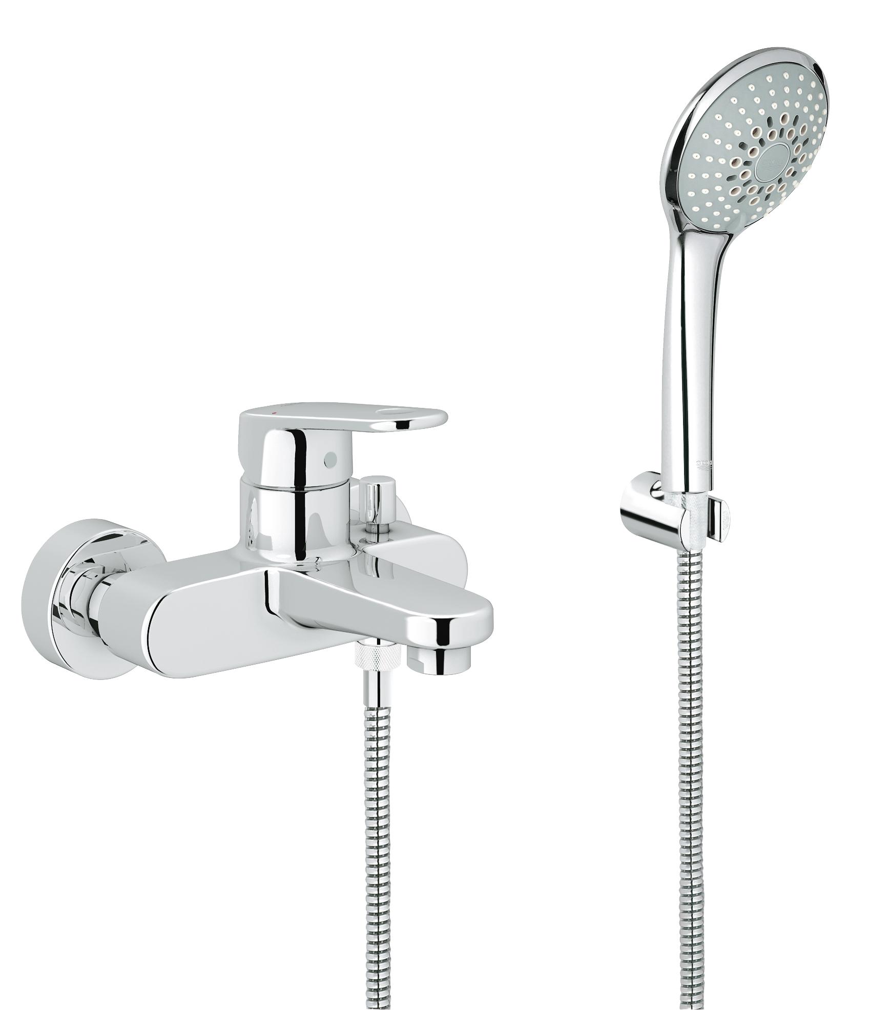 фото Смеситель для ванны grohe europlus 33547002 хром