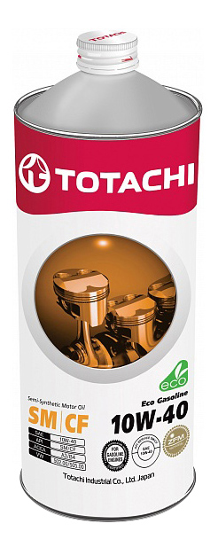 Моторное масло Totachi Eco Gasoline Semi-Synthetic SM/CF 10W40 1л