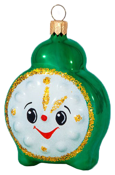 

Елочная игрушка Елочка Будильник C968 7,2 см 1 шт., Будильник