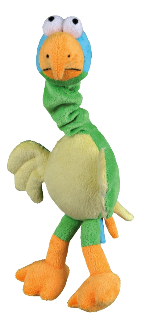 фото Мягкая игрушка для собак trixie птичка, зеленый, 30 см