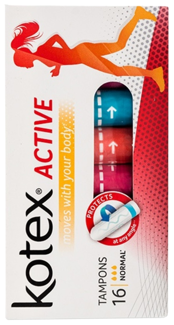 фото Тампоны kotex active normal 16 шт