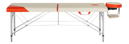 фото Массажный стол складной us medica super light orange/white