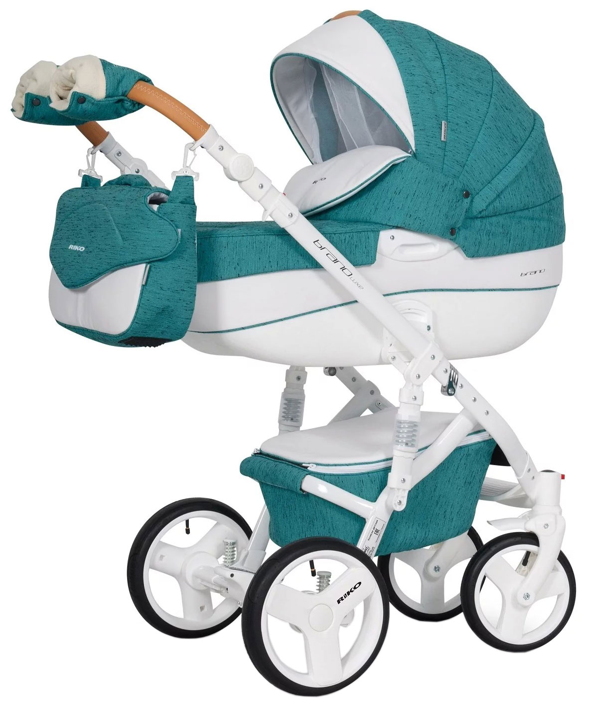 

Коляска 3 в 1 Riko Brano Luxe Malachite, Bruno Luxe
