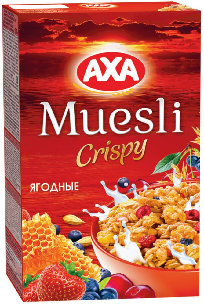 

Мюсли crispy AXA ягодные 270 г