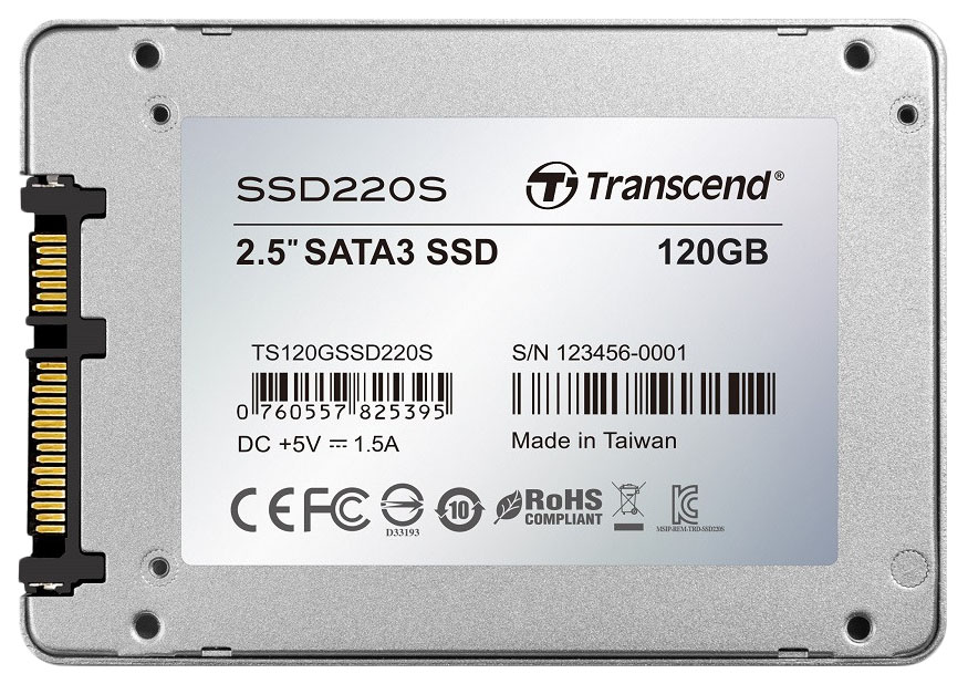 

SSD диск Transcend SSD220S 120ГБ (TS120GSSD220S), SSD220S