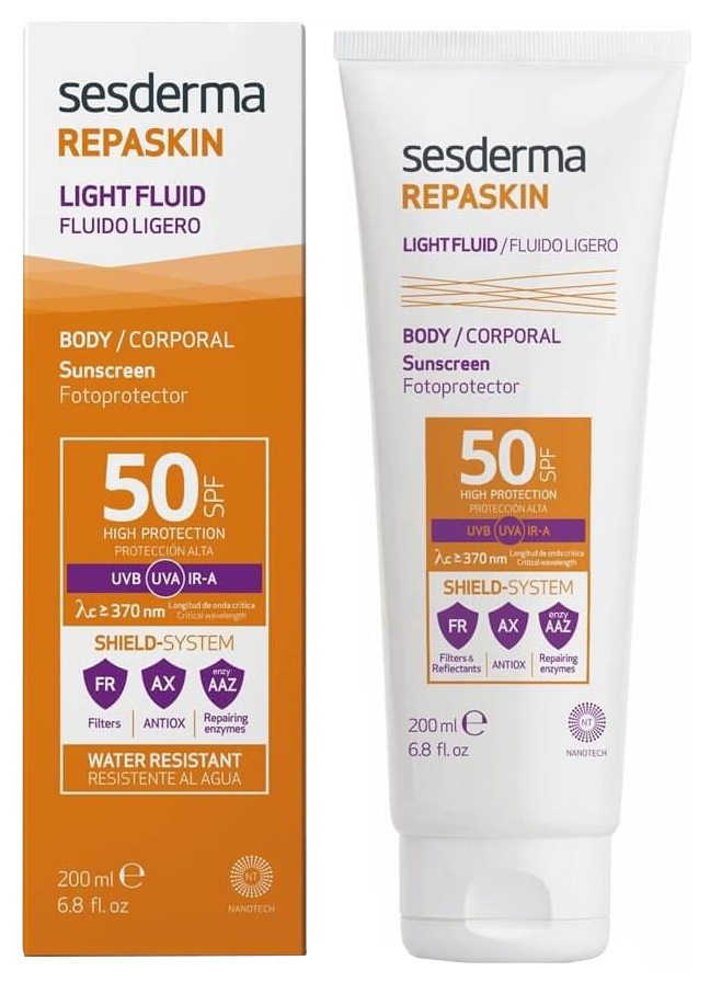 Купить Крем-гель для лица SesDerma солнцезащитный SPF 50 200 мл, Fotoprotector Corporal Facial Sunscreen