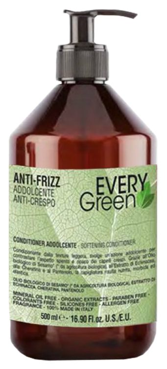 Кондиционер для волос Dikson Every Green Anti-Frizz Condizionante Idratante 500 мл увлажняющий спрей для загара для лица и тела spray abbronzante idratante в ассортименте