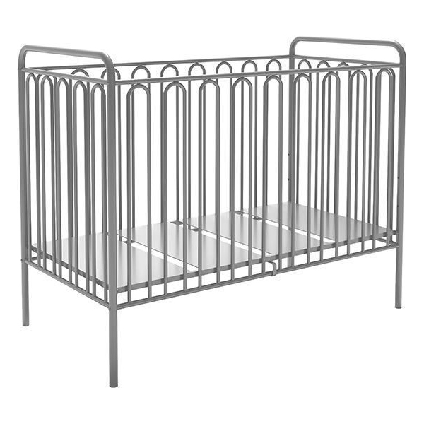 Кровать детская Polini Kids Vintage 150 металлическая, Серебро
