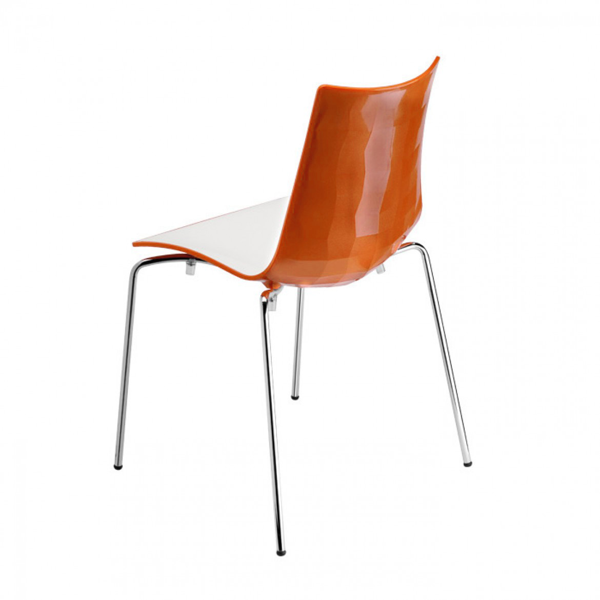 фото Стул для дачи scab design zebra bicolore 4 legs 005/2272211 orange 52х55х83 см