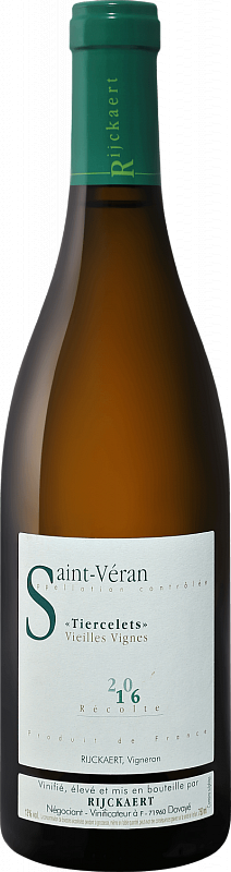 

Вино Tiercelets Vieilles Vignes Saint-Veran AOP Domaine Rijckaert